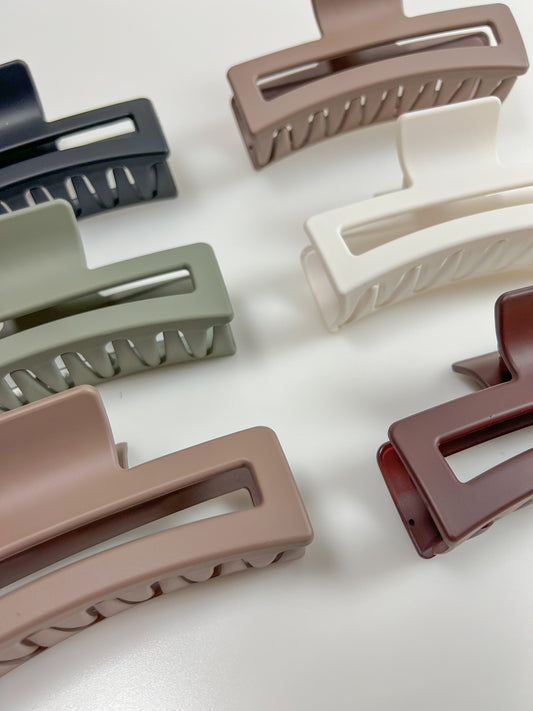 Rektangulärformad hårklämma