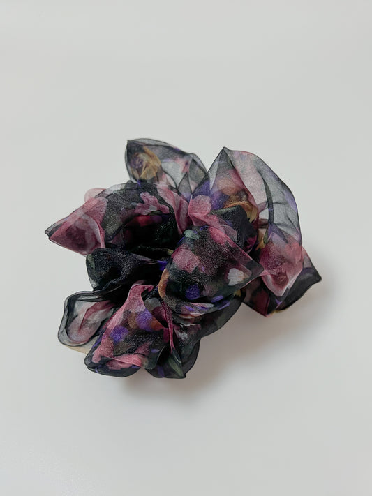 Floral scrunchie