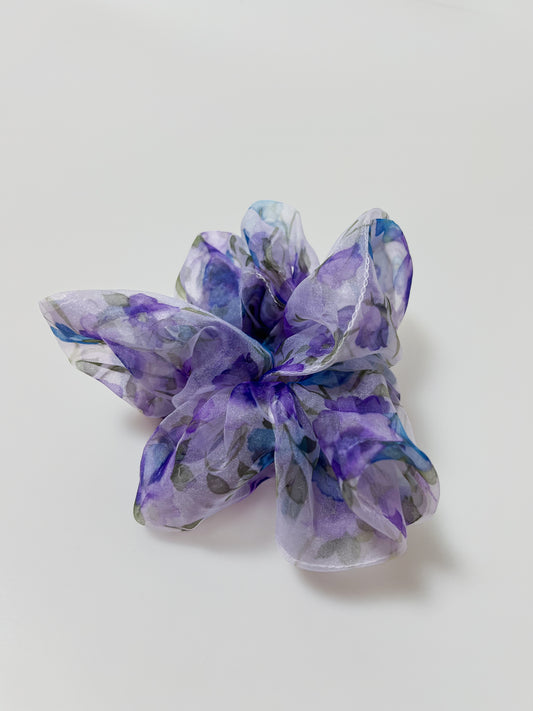 Floral scrunchie