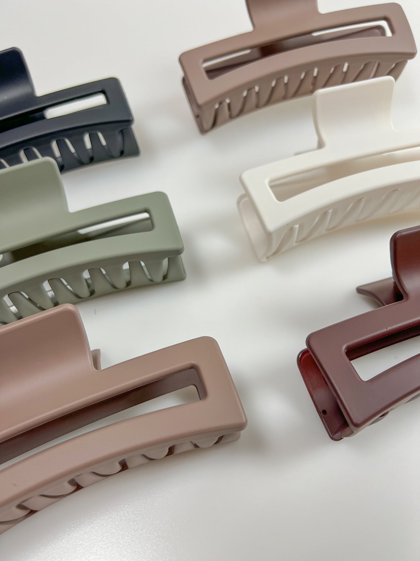 Rektangulärformad hårklämma