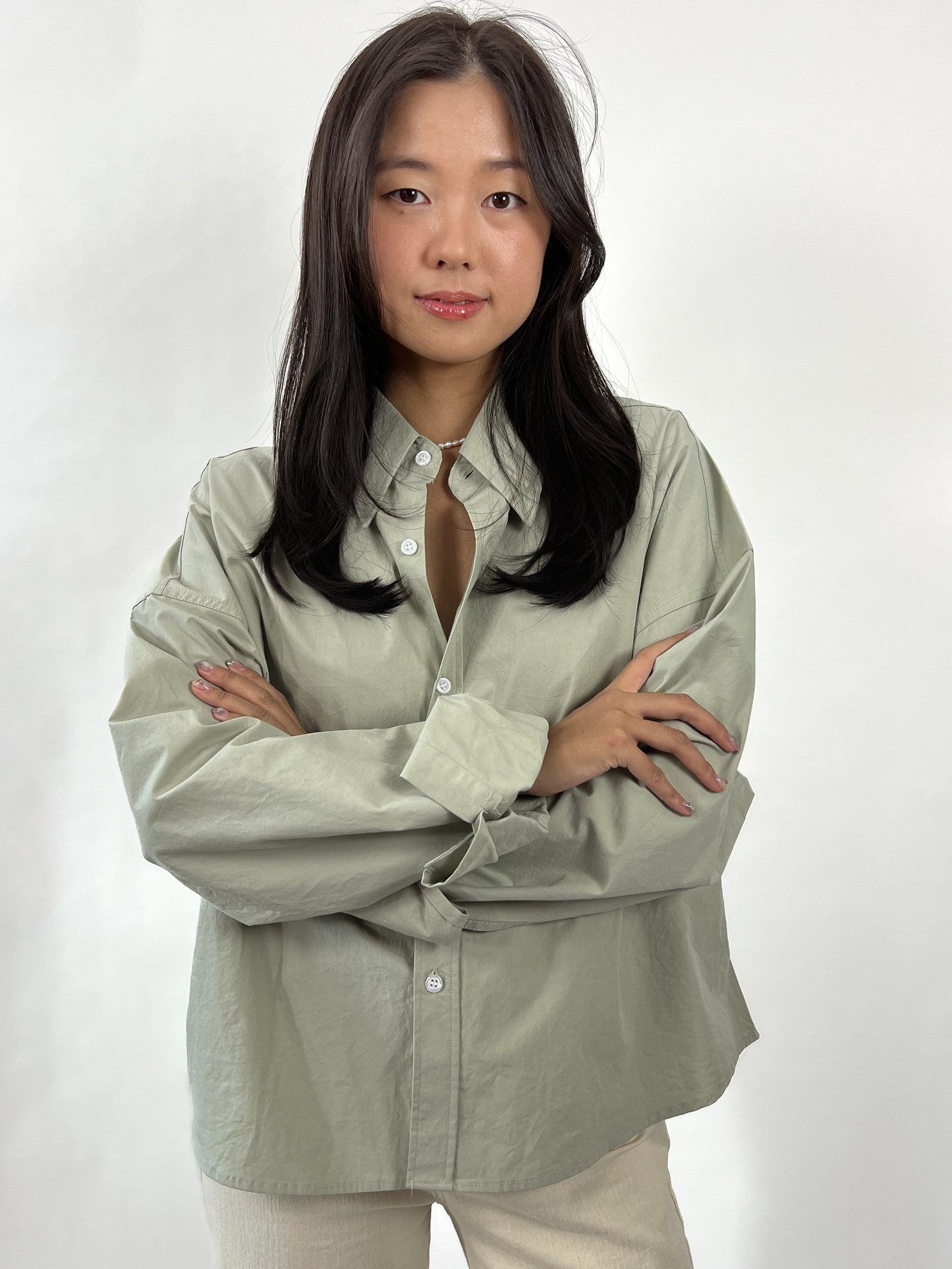 Oversized bomullsskjorta