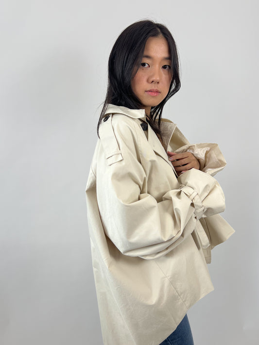 Kort oversized trenchcoat